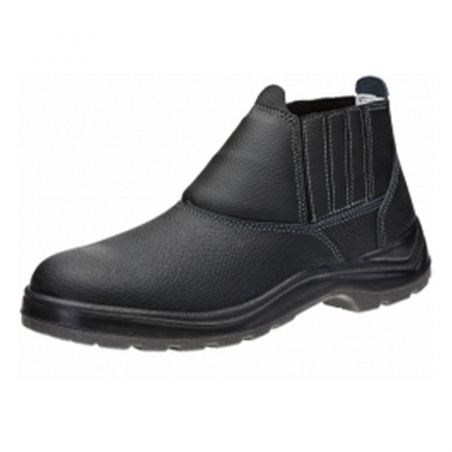 Botina PU Elastico Bidensidade bico/PVC Preta