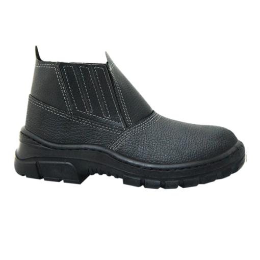 Botina PU Elastico Monodensidade Sem/Bico Preta