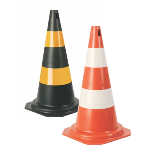 Cone 50CM PLT C/Faixa Injetada – Plastcor
