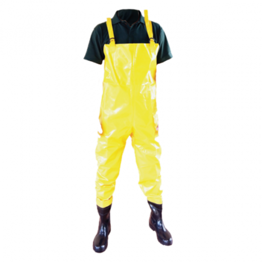 Jardineira Saneamento C/Botas PVC Bico e Palm. Aço