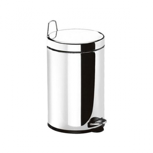 Lixeira C/Pedal/Balde 12L Inox – Megabor