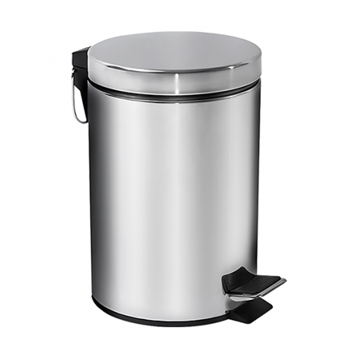 Lixeira C/Pedal/Balde 5L Inox – Megabor