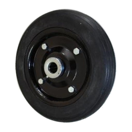 Roda 10″x7/8 Chapa de Ferro C/Rolete